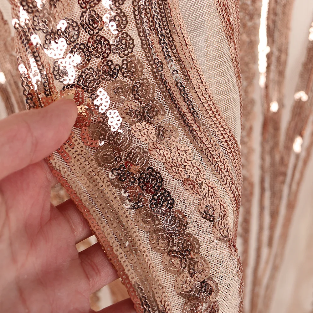 2019 new dresses hot style in Euramerica sexy sequins decoration see-through cardigans lace mesh embroidery long skirt