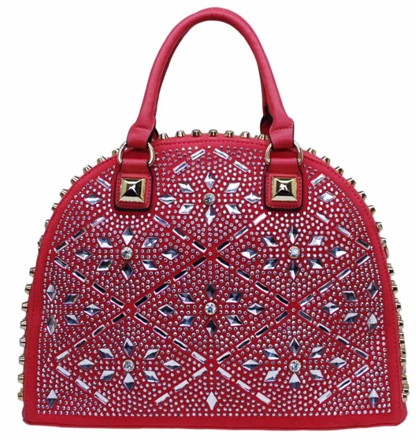 Wholesale Women Bling Bling Rhinestone Leather Ladies Handbag Buy