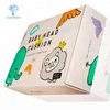 Custom color printed high quality corrugated paper baby shoe cute packaging box