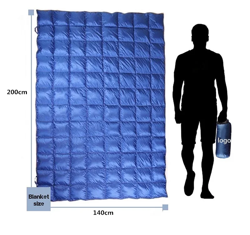 Woqi Camping Hiking Travel Blanket Outdoor Lightweight Packable Down