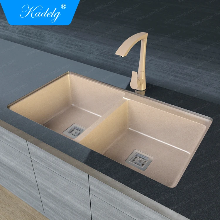 Modern New Design Composite Granite Double Bowl Sink