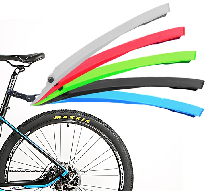 2 Pieces Bicycle Bike Mountain Road Front Rear Fender Mudguard Guard Black