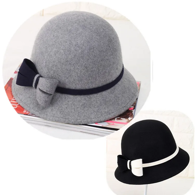 High Quality Wool Felt Church Hats Cloche Hat Women Hat