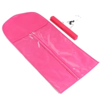 

LOGO Customize Printed hair extension suit case bag and hanger black pink white color hair extension packaging