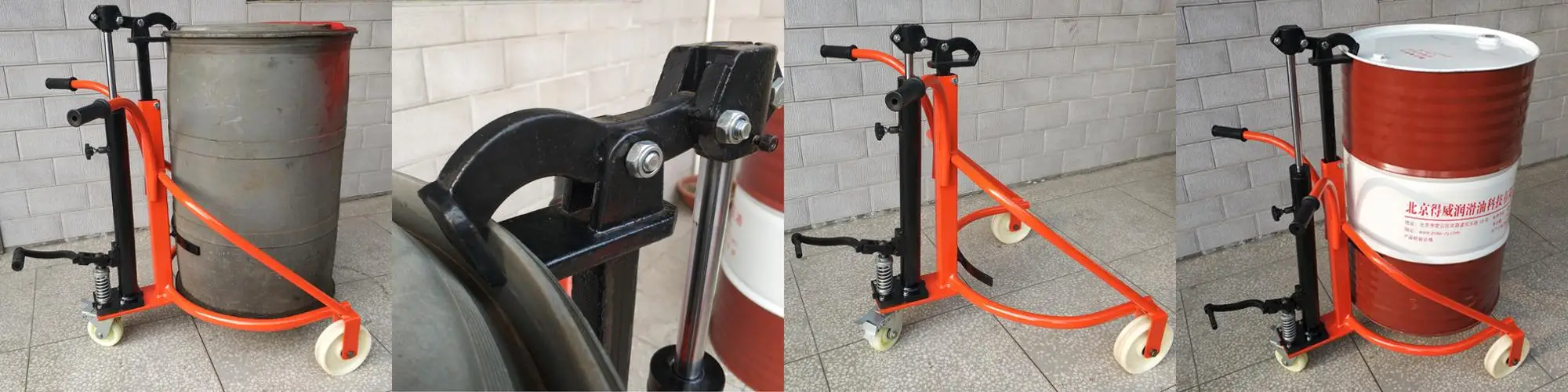Factory Direct Sale Oil Drum Pallet Truck Lifter Manual Hand Drum
