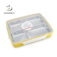 

Wholesale Easy Cleaning Silicone Leakproof Stainless Steel Bento Lunch Box Container Tiffin Box For Lunch