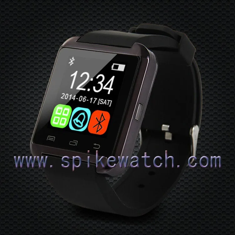 Black, red, white colors u8 bluetooth smart wrist watch phone mate