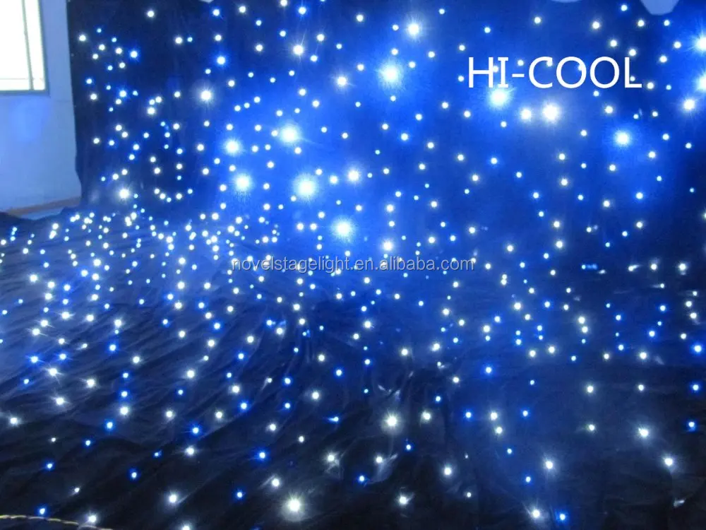 HI-COOL led achtergrond licht 1X10 meter blauw en wit led ster ... HI-COOL led achtergrond licht 1X10 meter blauw en wit led ster ...