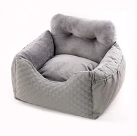 

Luxury pet bed high quality soft fabric car dog bed seat