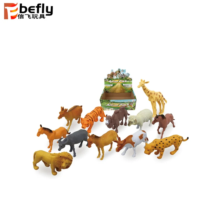 Promotional Natural World Animal Model Child Toy Plastic Zoo Animals