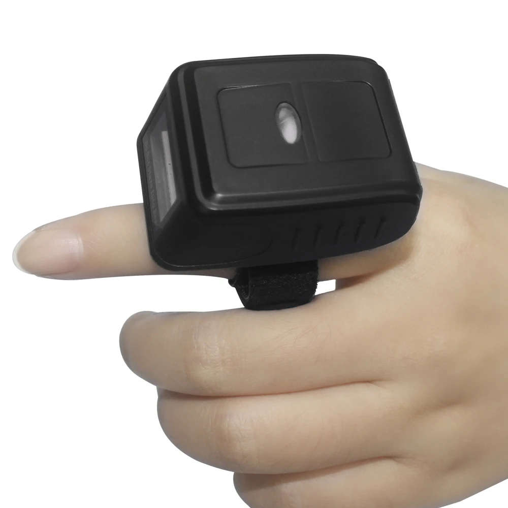 

mini barcode scanner Bluetooth Finger 2D Ring Type Barcode Scanner