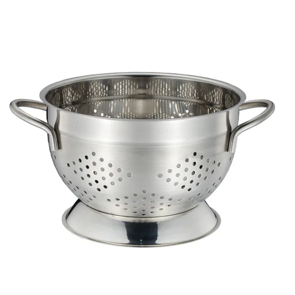 

Stainless Steel Colander Food Colander Stainless Steel Wall Mounted Shape Stainless Steel Vegetable Fruit Mesh Colander, Silver