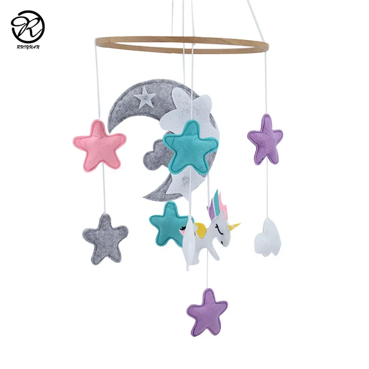 Handmade Felt Baby Mobile Hanger Pink Cloud Star And Moon Felt Crib Mobile Baby Girl Mobile Buy Felt Baby Mobile Baby Mobile Felt Felt Mobile Baby Product On Alibaba Com