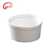Bakeware conic shape round white porcelain ramekin bowl for souffle