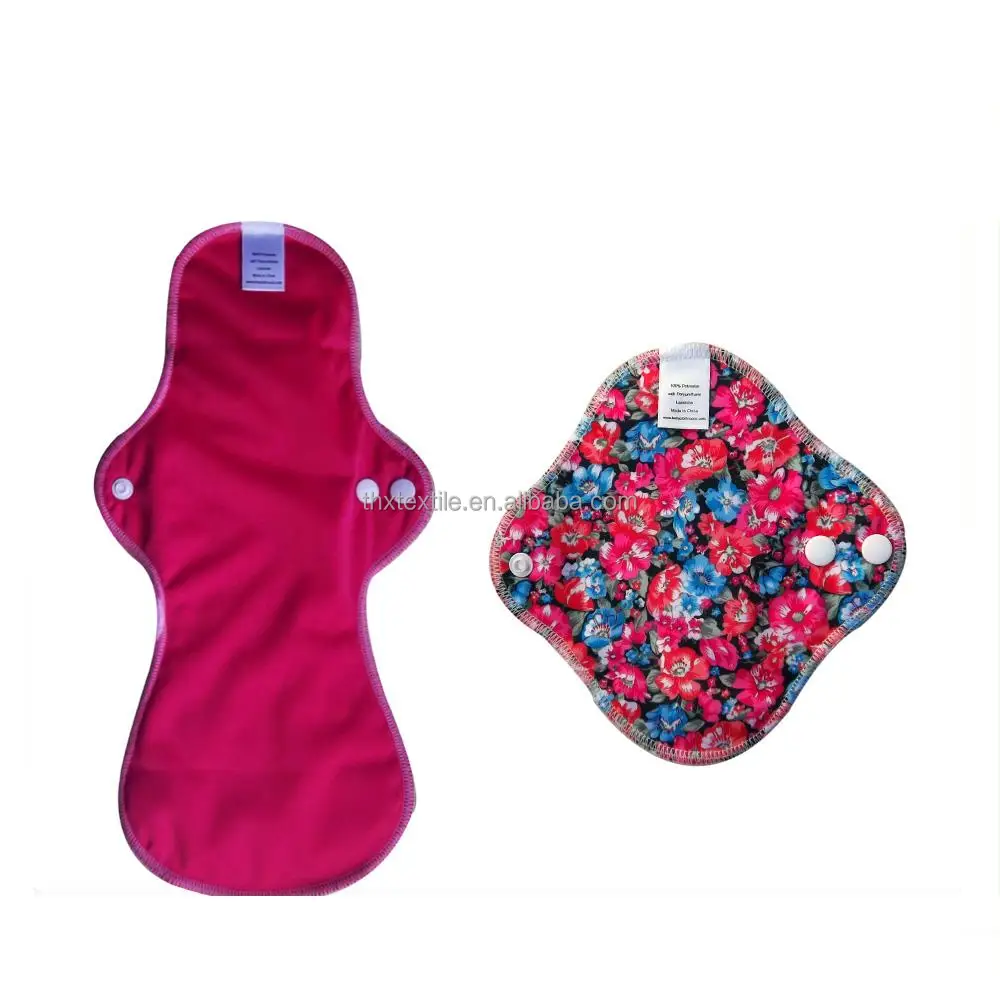 New Design Bamboo Sanitary Napkin Mama Cloth Reusable Menstrual Pads