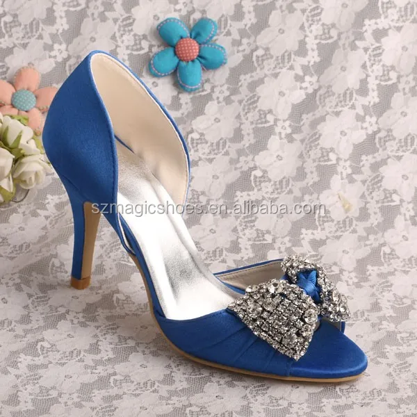 

Blue Diamond Wedding Shoes 9CM Heel