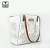 hot sale splendid large capacity ladies sling bag with colorful rivets