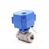 DN25 1"NPT DC6V12V24V 3Wires Input Control With Power Off Auto Return 2way Motor Operated Actuator Electric Slide Actuator Valve
