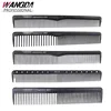 High Quality Black Hair Combs Pro Salon Hair Styling Hairdressing Antistatic Carbon Fiber Comb For Hair Cutting