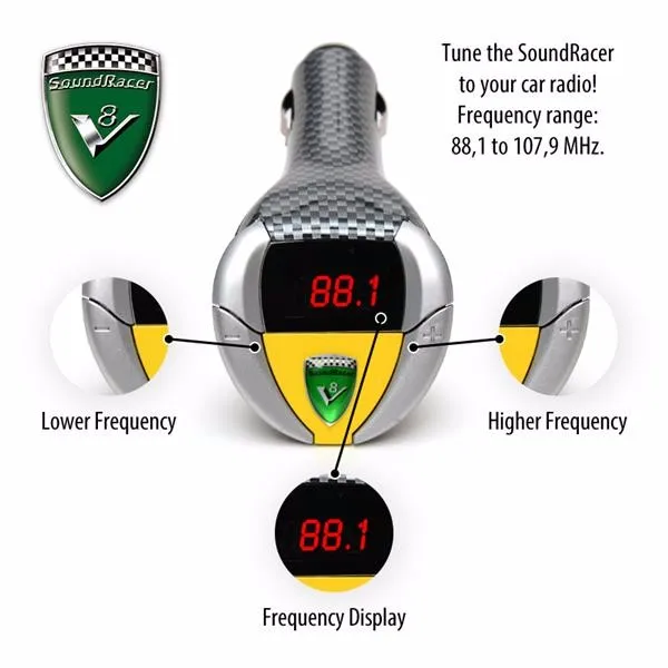 Source Sound System in Car Soundracer FM Transmitter Soundracer