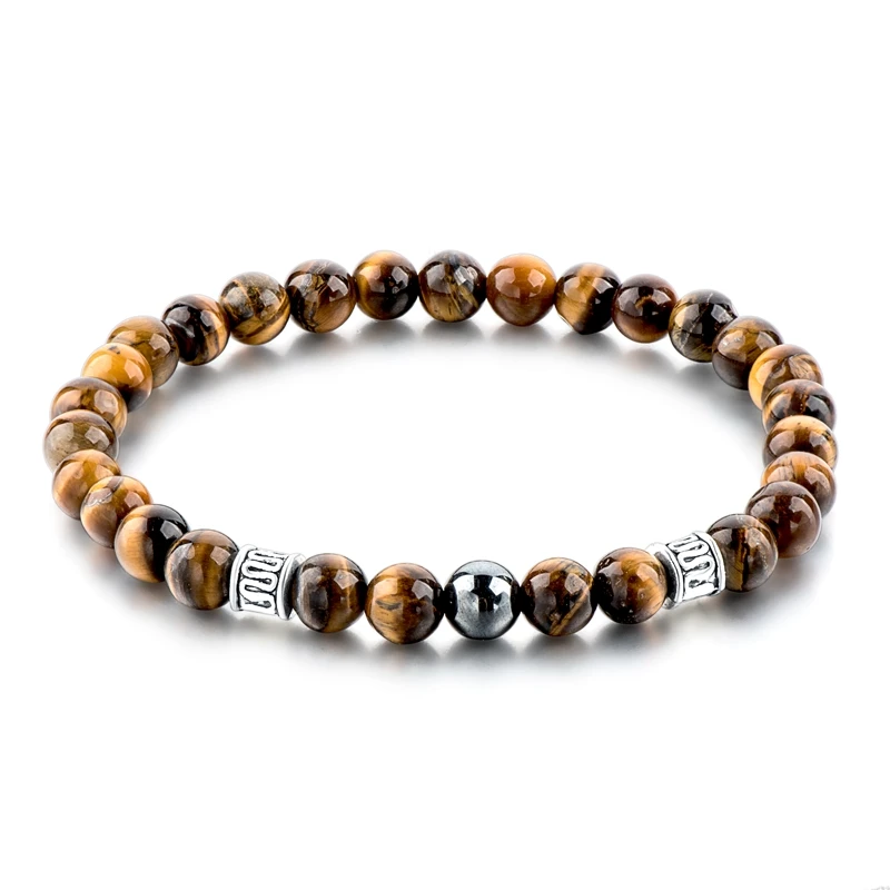 

AAA class tiger eye stone engergy stone bracelet, men's gym fitting bracelet, daily wear jewelry bracelet, Tiger eye brown stone