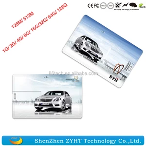 real capacity fashion design promotional business card usb 2.0 custom Logo usb flash drives with factory price H