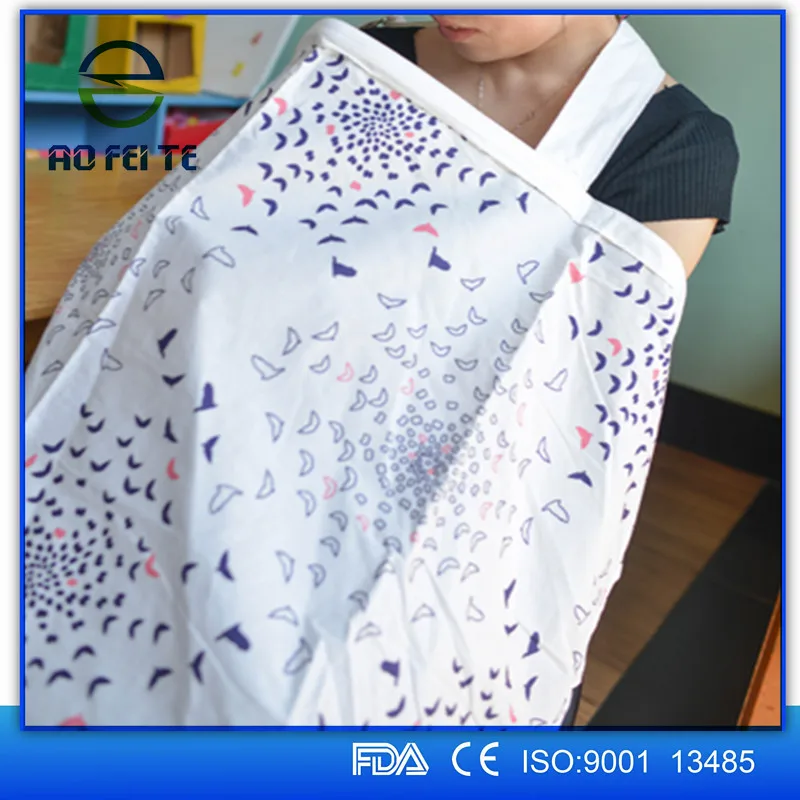 180*80 Cotton Breastfeeding Cover Nursing Covers Shawl Breast Feeding Covers Flower Printed Nursing Cloth For