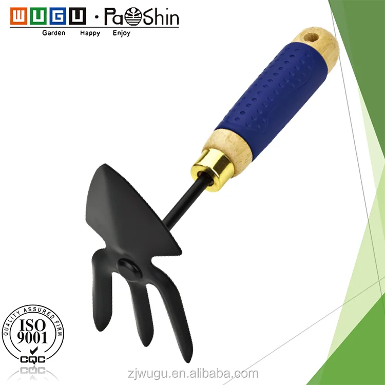 ISO9001 garden tool Premium rubber wood handle hand spading fork ...