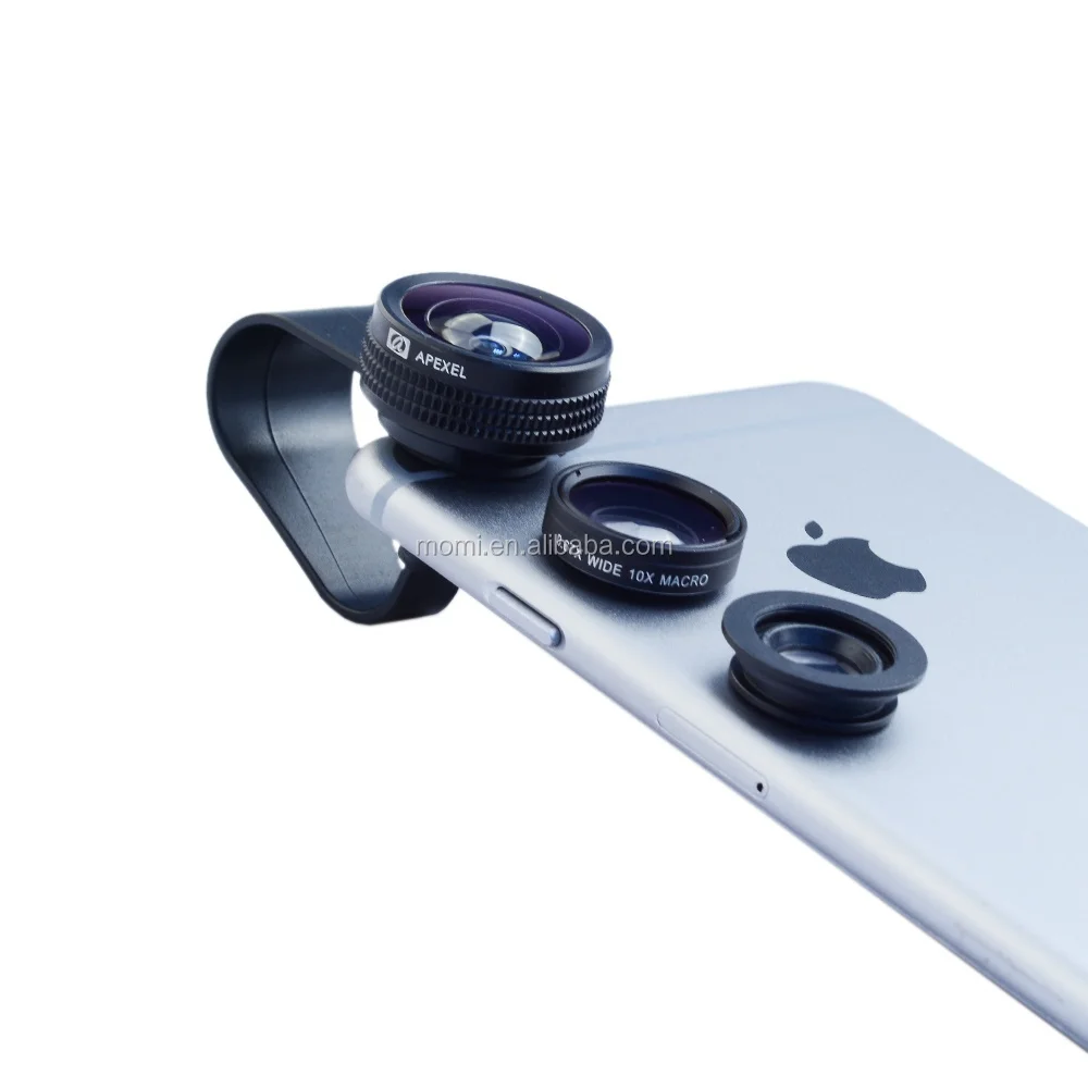 Phone lens detachable Magnetic 180 Degree Telephoto Fisheye Lens Fish Eye for iPhone 5 4 4S Samsung HTC Mobile Phones