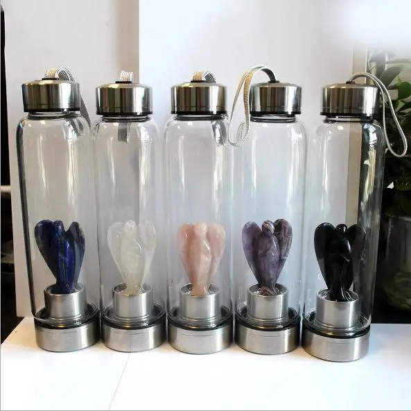 

Healing Crystal Water Bottle Gemstone 50 Pieces, Clear