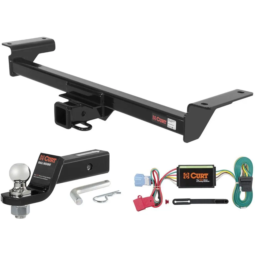CURT Class 3 Trailer Hitch Tow Package with 1-7/8" Ball for 2007-2009 Acura RDX