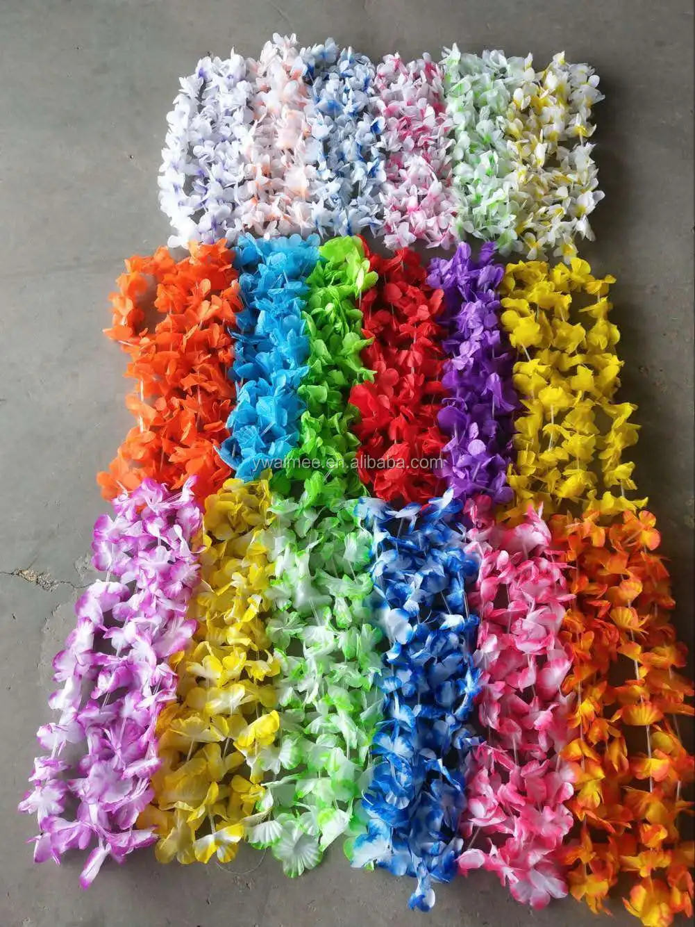 Yiwu Aimee Supply Wholesale Artificial Hawaiian Flowers Decorate Luau Party Supplies (amsf018