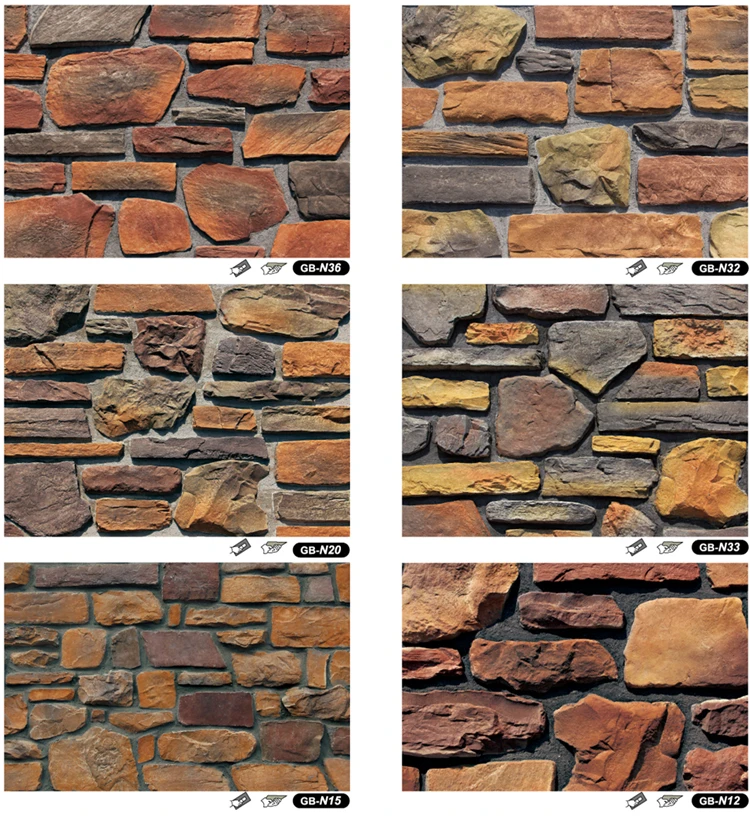 Gb-n15 Artificial Cultural Stone Wall Panels - Buy Mixed Stone Cultural ...