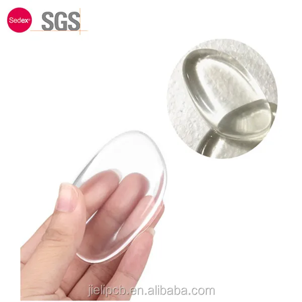 

Sofeel free shipping silisponge silicone makeup sponge blender, Transparent;cloudy