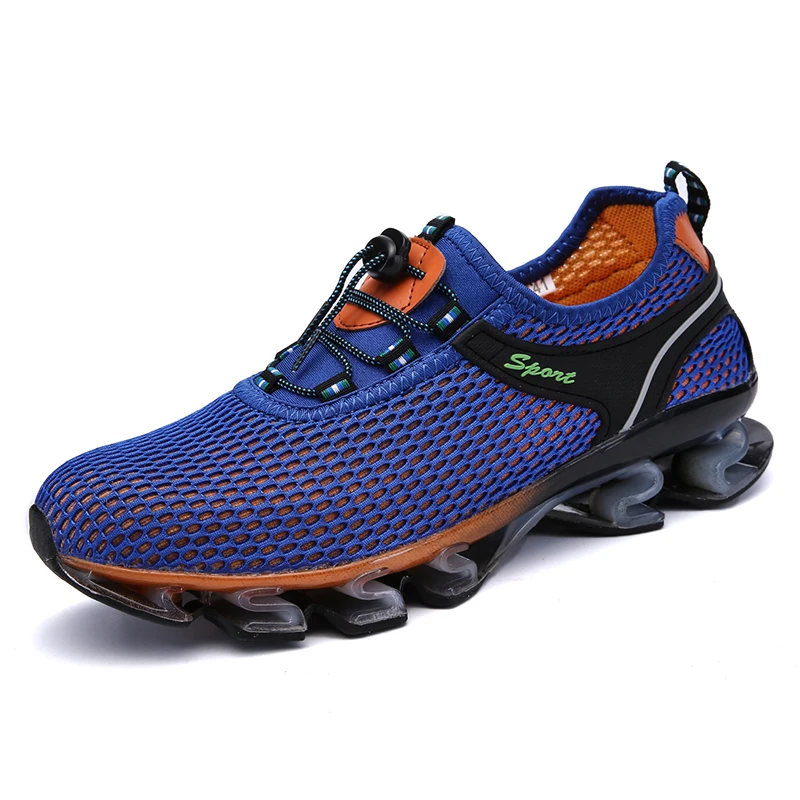 

breathable cheap blade brand names running shoes for men, Navy blue;gray blue;royal blue