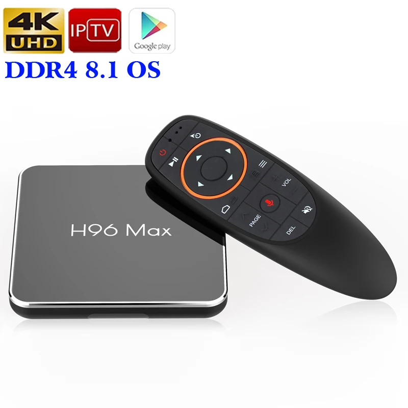 

ip tv box h96 max x2 with 4gb ddr4 32gb memory android 8.1 set top box amlogic s905x2 4k media player