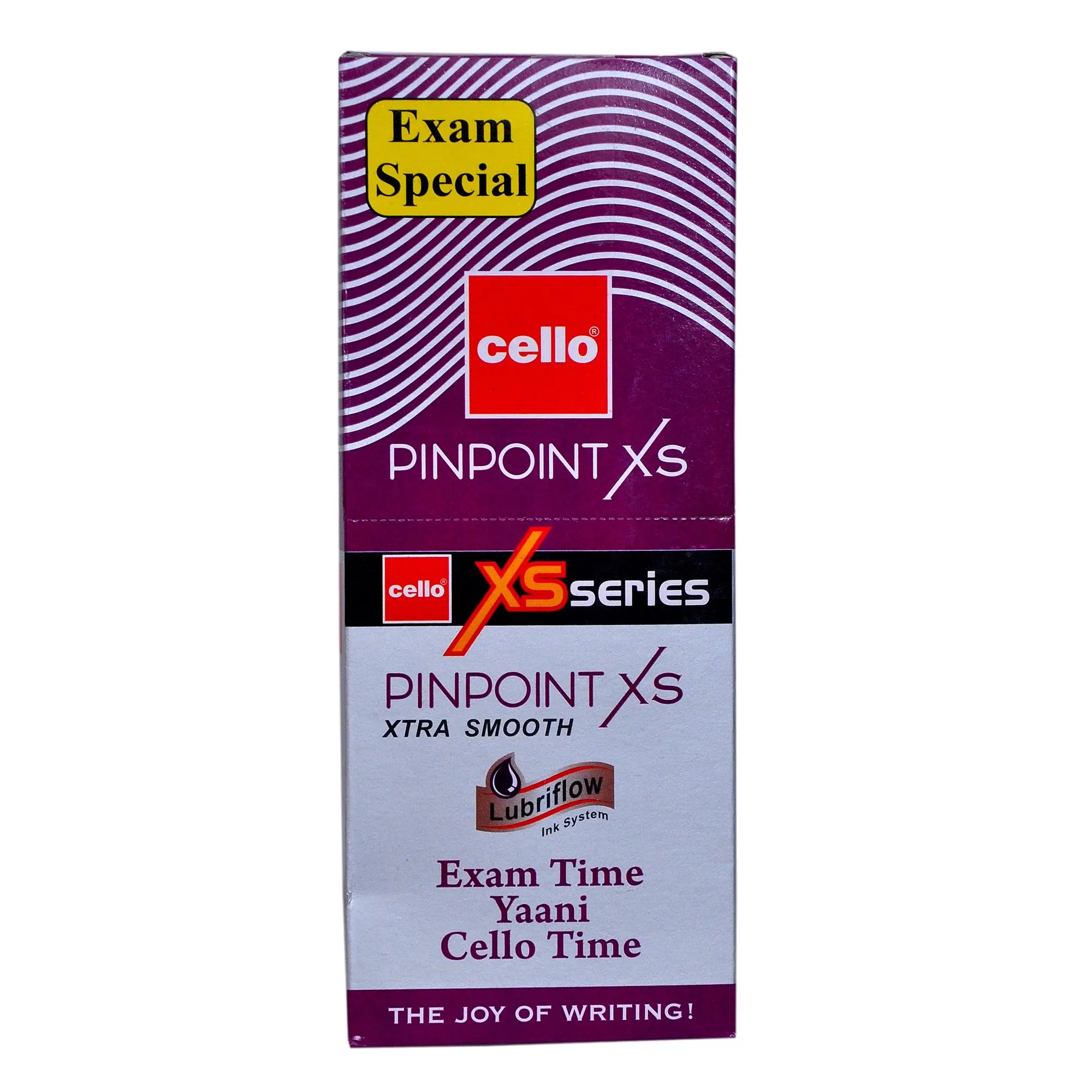 CELLO XTRA SMOOTH PINPOINT BALL PEN - Blue ink- XS series - 10 pens- exam time yaani cello time