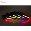 Best Light Up Rechargeable LED Nylon Dog Collar,Includes USB Charger Keep Pet Safe Visible