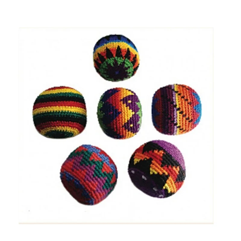WHOLESALE LOT 48 KICK BALLS EMOJI HACKY SACK FOOT BALLS BAGS HACKEY PARTY
