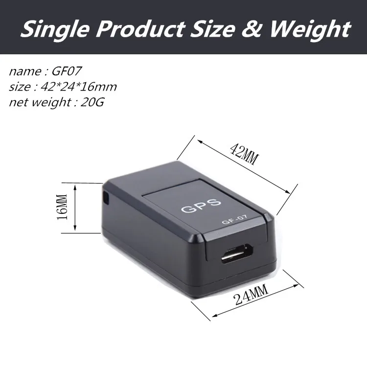 Mini Gps Tracker Gf07 Gps Sos Tracking Devices For Vehicle