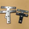 Hardware metal Cast iron heavy duty L T tie bracket decorative flat corner brace