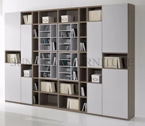 Book Almirah Design Wooden Storage Cabinet Document Cabinet Shelf Sz Fct622