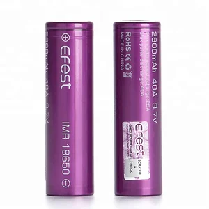Efest 18650 3.7V 2600mAh Rechargeable Battery Vape Mods