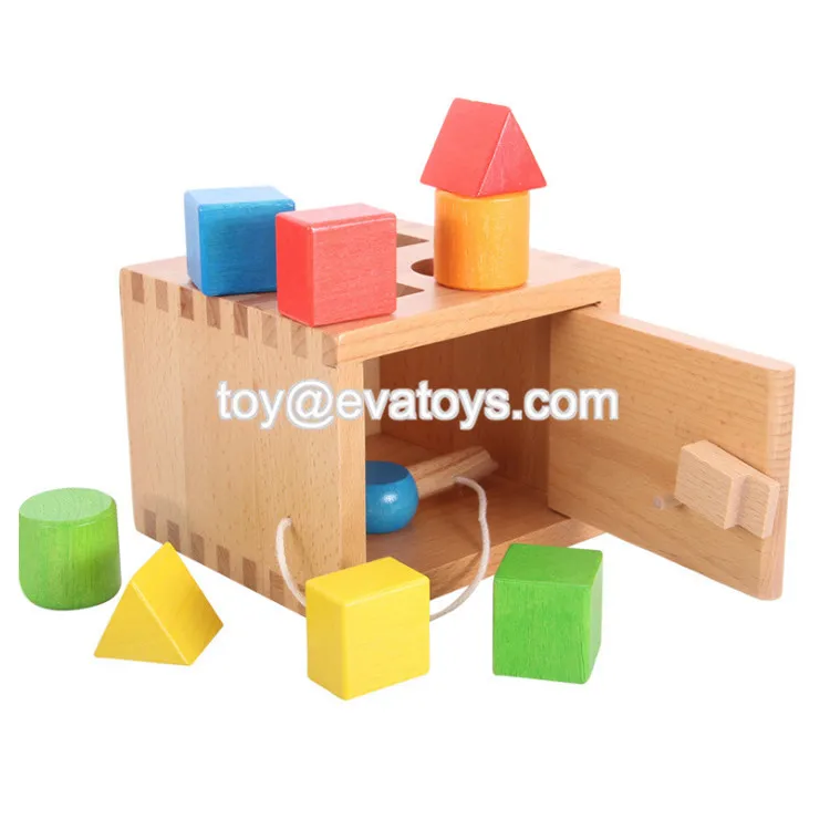Best Montessori Learning Baby Wooden Shape Sorter Toys For 1 Year Old