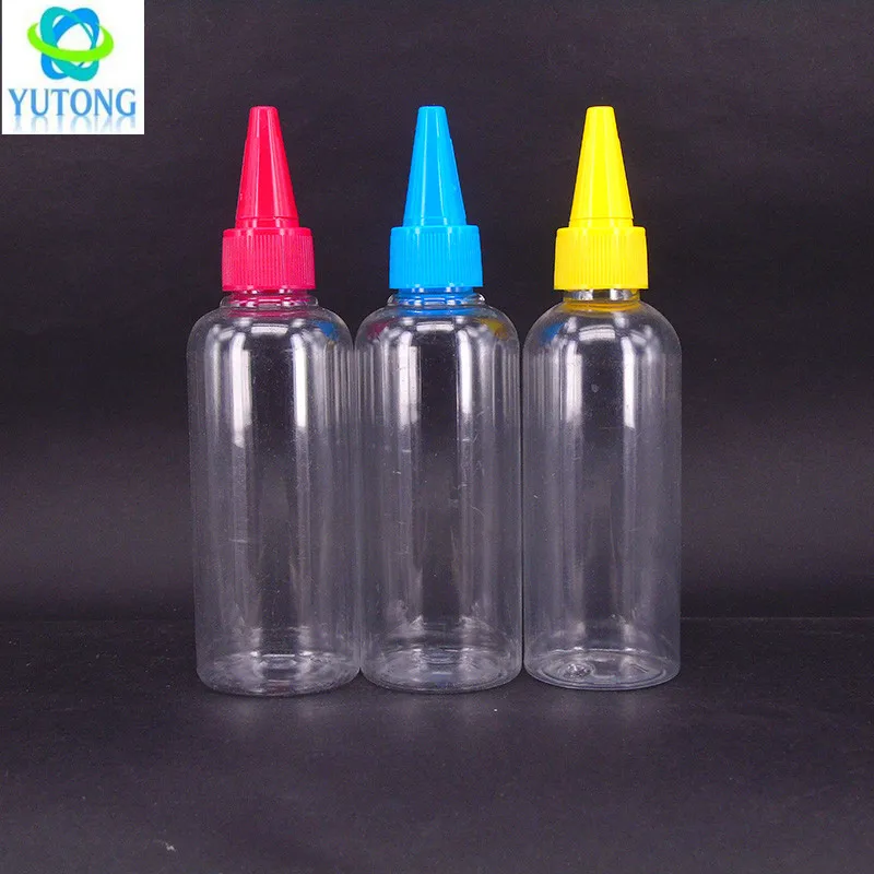 
Scale printing e liquid bottle pet bottle 30ml 60ml 120ml with screw twist top cap 