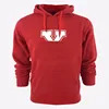 Wholesale heavyweight personalized thick pull over printed crew neck sweatshirt custom embroidery hooded sweater men