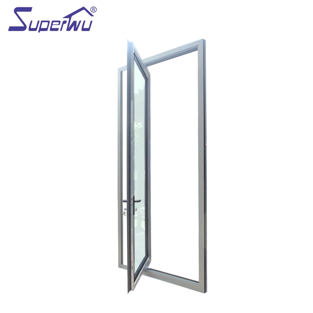 Miami-Dade County Approved aluminum glass french pivot doors exterior
