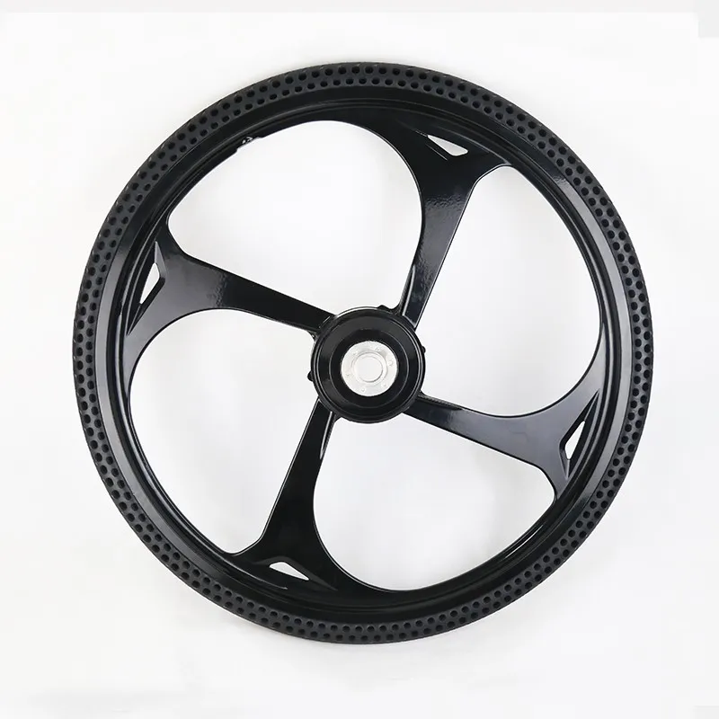 24x1.5 Magnesium Bike Mag Wheel With Airless Tires For Electric Bike