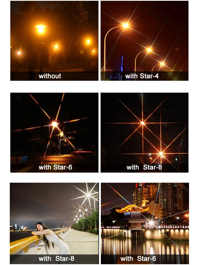 Professional 8 Point Camera Lens Star Cross Filter Twinkle Effect Buy
