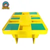 Multi functional magnetic building blocks wooden study table for kids